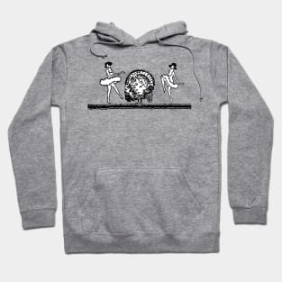 Art Deco Dancers and Turkey Thanksgiving Hoodie